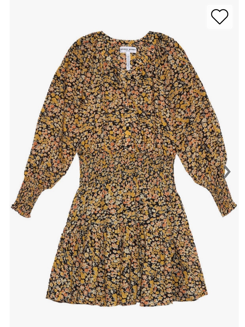 Apiece Apart La Ventura Mini Dress in Tiny Flowers Mixed